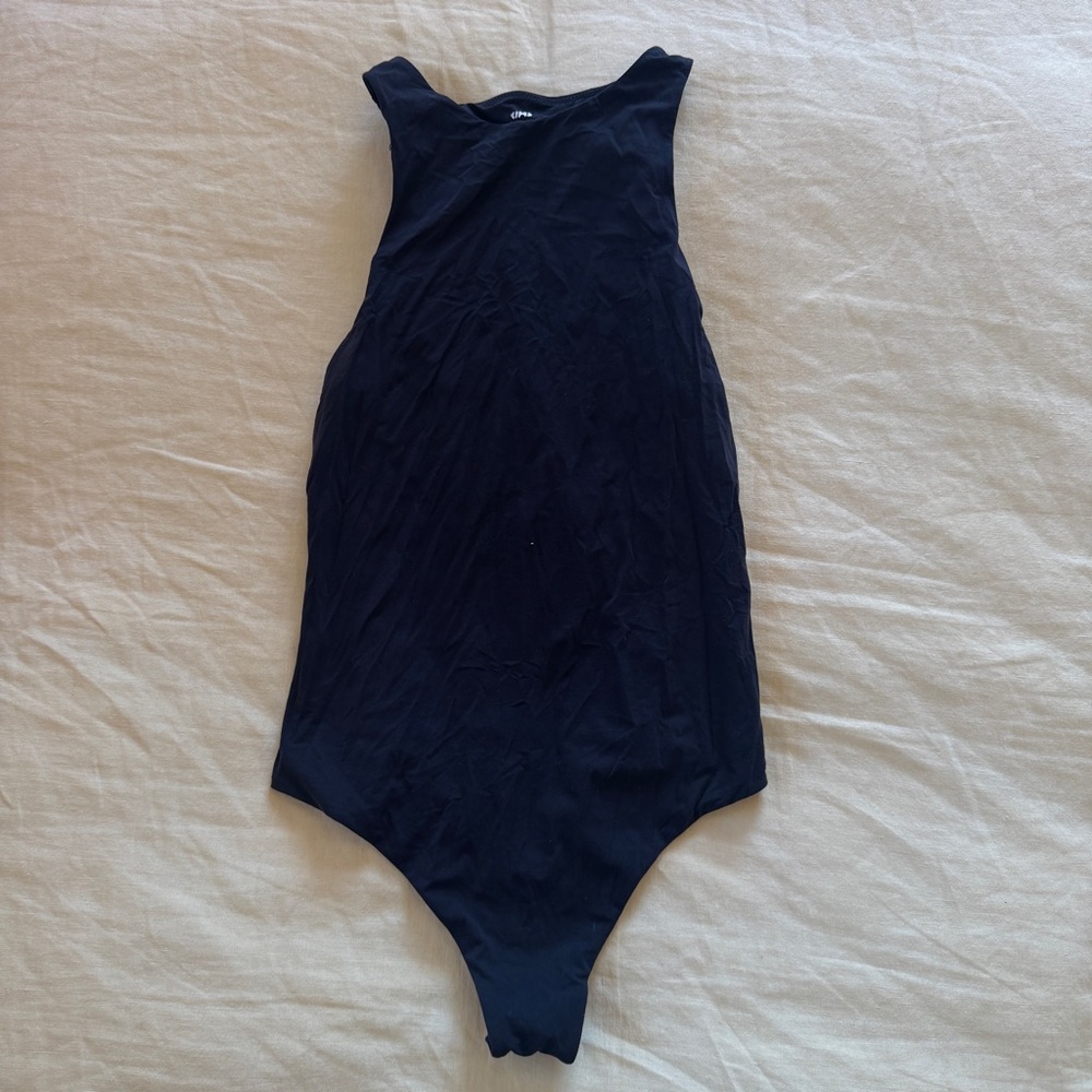 SKIMS Black Sleeveless Bodysuit